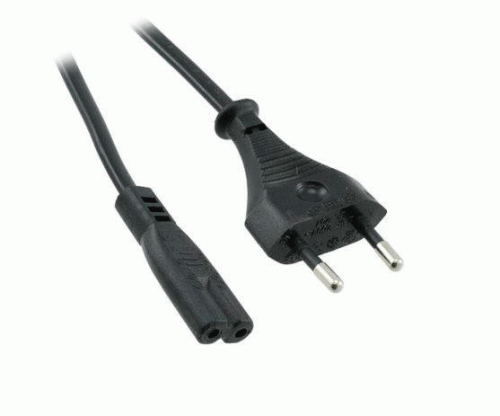 Шнур cетевой С7, 2x0.75mm², 1.8m, (CCA)